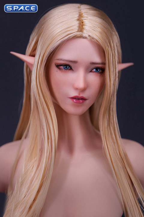 1/6 Scale Elf Twin Ai Head Sculpt (blonde hair)