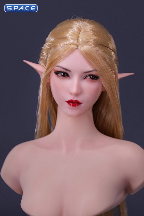 1/6 Scale Elf Twin Mei Head Sculpt (blonde hair)