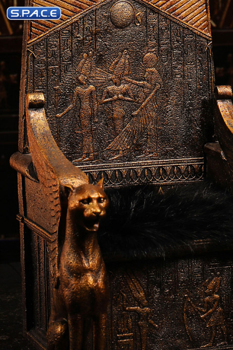 1/6 Scale Black Egyptian Throne