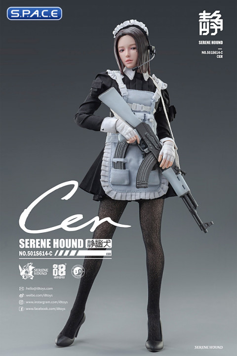 モ*ロ様 1/6 i8Toys SERENE HOUND メイド隊 Rus新品未 1/6 Scale Cerberus Maid Team Member »Cer« - Serene Hound