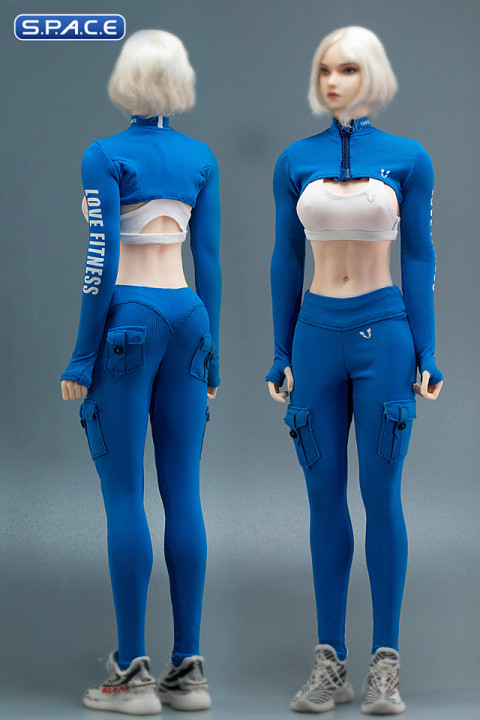 1/6 Scale Gym Clothes Set (blue)