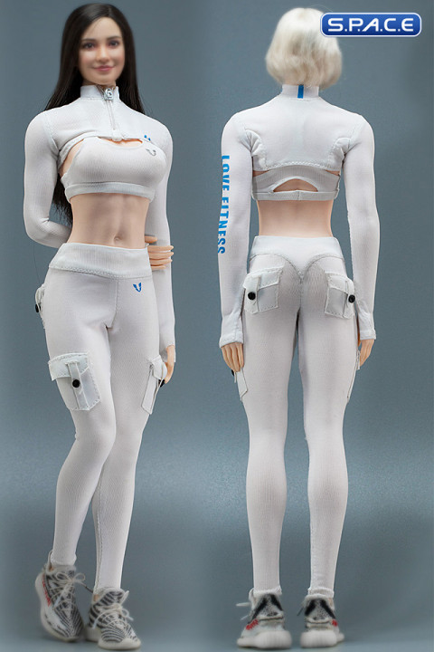 1/6 Scale Gym Clothes Set (white)