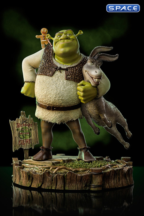 1/10 Scale Shrek, Donkey & The Gingerbread Deluxe Art Scale Statue (Shrek)