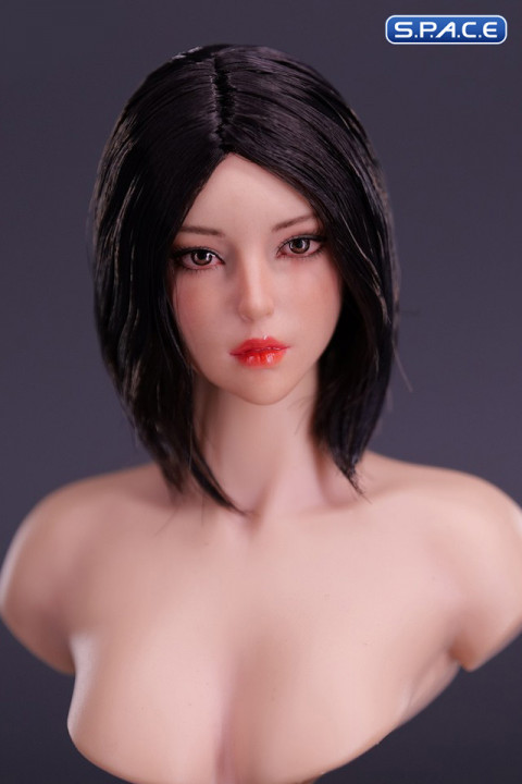 1/6 Scale red eye Rose Head Sculpt (black hair)