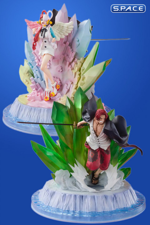 FiguartsZero Extra Battle Shanks and Uta PVC Statue (One Piece Film: Red)