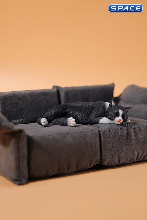 1/6 Scale resting Cat (black)