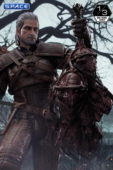 1/3 Scale Geralt of Rivia Museum Masterline Statue - Battle Damage Version (The Witcher 3: Wild Hunt)