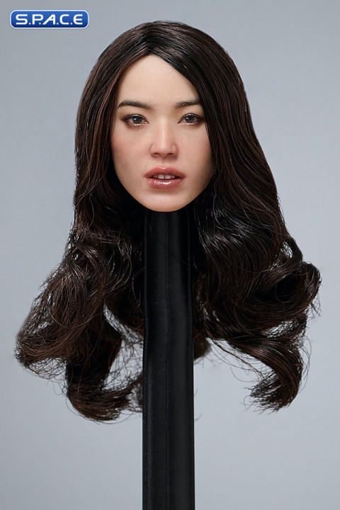 1/6 Scale Michiko Head Sculpt (long brown curly hair)