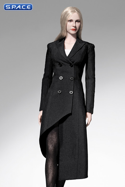 1/6 Scale Womens Spring Coat (black)