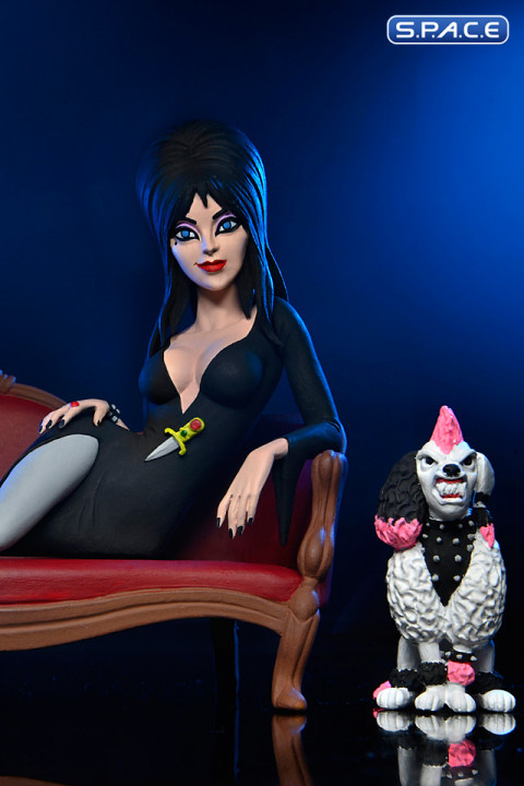 Toony Terrors Elvira on Couch (Elvira - Mistress of the Dark)