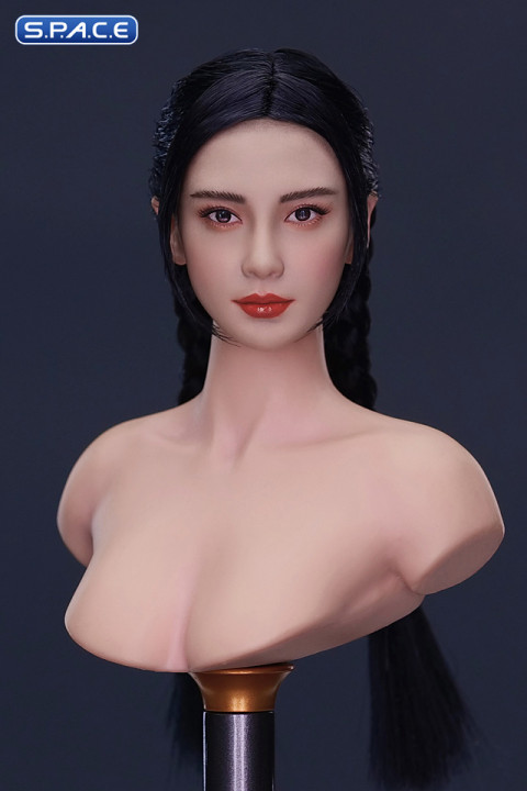 1/6 Scale Lenya Head Sculpt (black hair with braids)