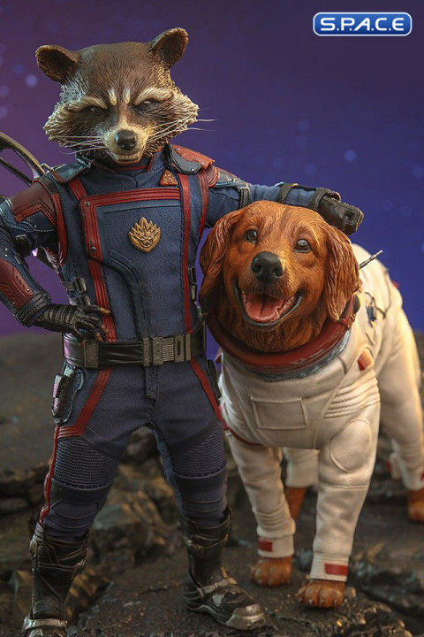 1/6 Scale Rocket and Cosmo Movie Masterpiece MMS708 (Guardians of the Galaxy Vol. 3)