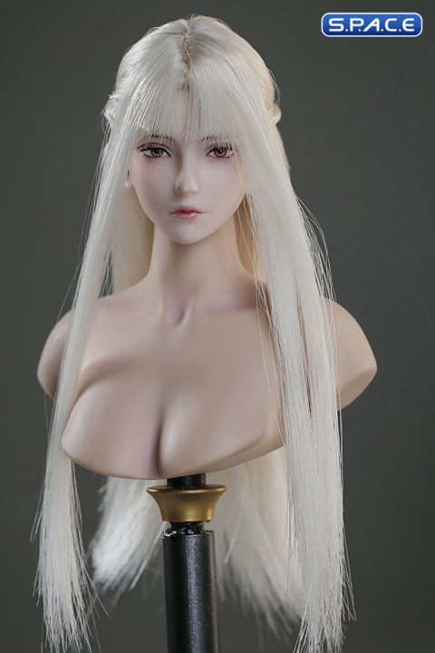 1/6 Scale Akane Head Sculpt (white hair)