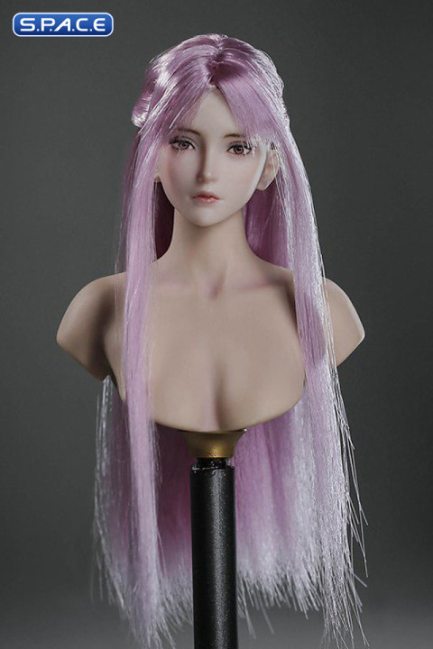 1/6 Scale Akane Head Sculpt (pink hair)