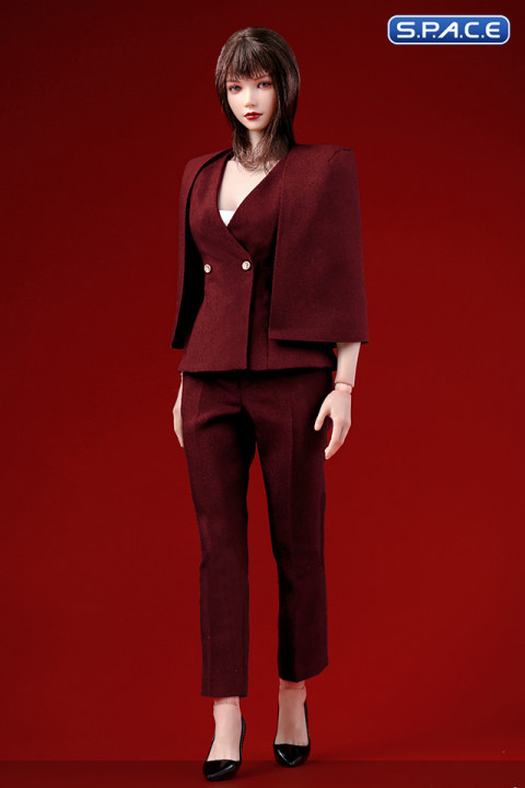 1/6 Scale female Office Business Suit (red)