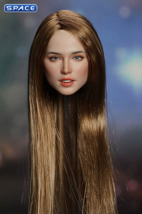 1/6 Scale Megan Head Sculpt (long brown hair)