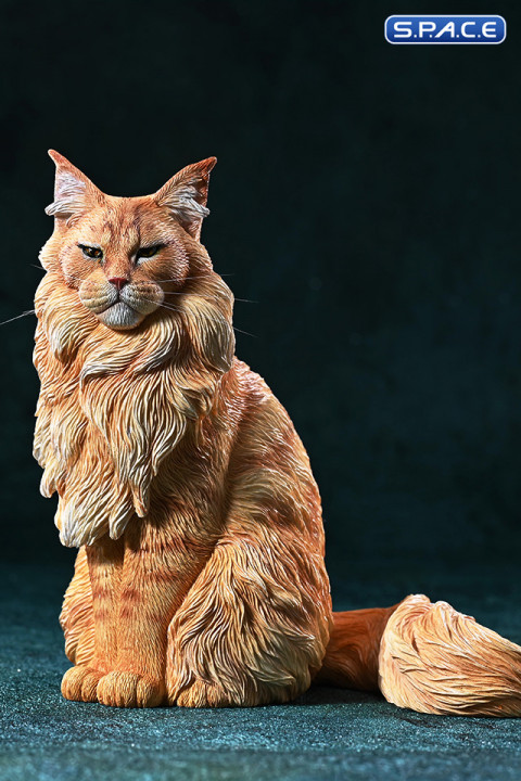 1/6 Scale sitting Maine Coon (red)