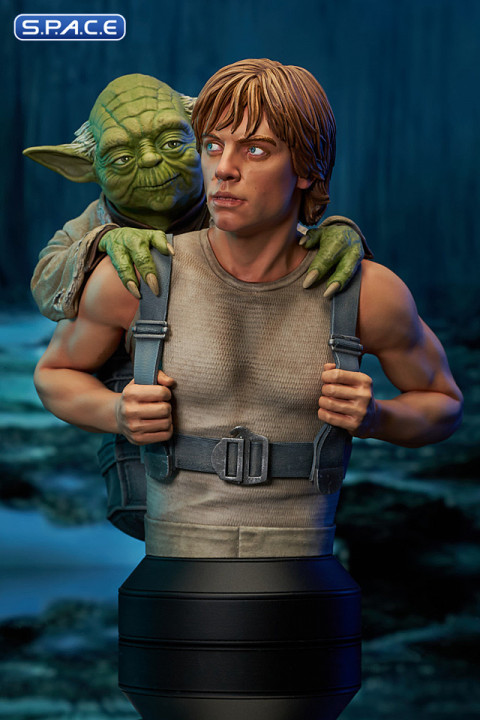 Luke Skywalker with Yoda Bust (Star Wars)