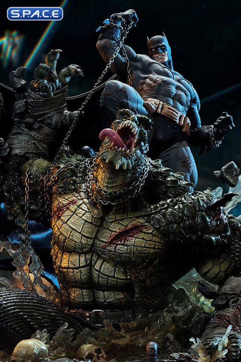 1/4 Scale Batman vs. Killer Croc Ultimate Premium Masterline Statue (DC Comics)