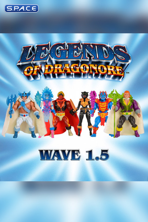 6er Komplettsatz: Legends of Dragonore Wave 1.5 Fire at Icemere
