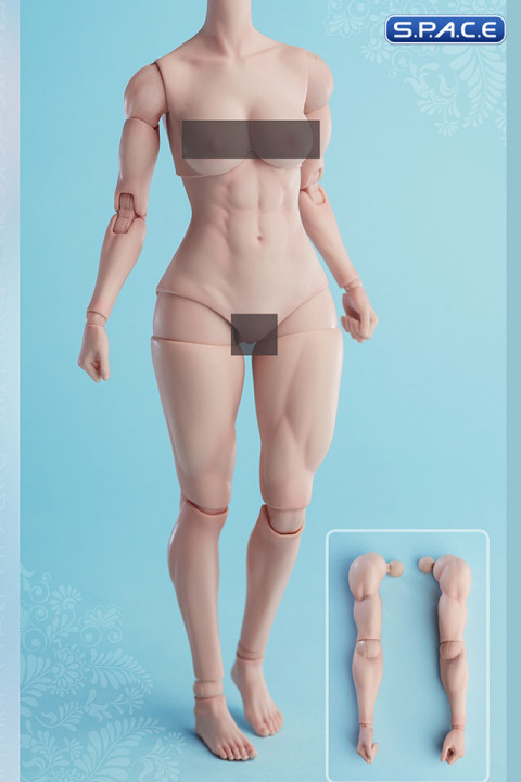 1/6 Scale muscular female Body AT206A (pale)