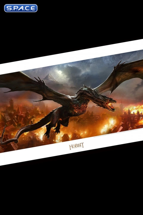 Smaug over Lake-Town Art Print (The Hobbit)