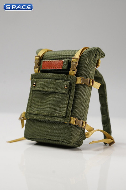 1/6 Scale skateboarding backpack (green)