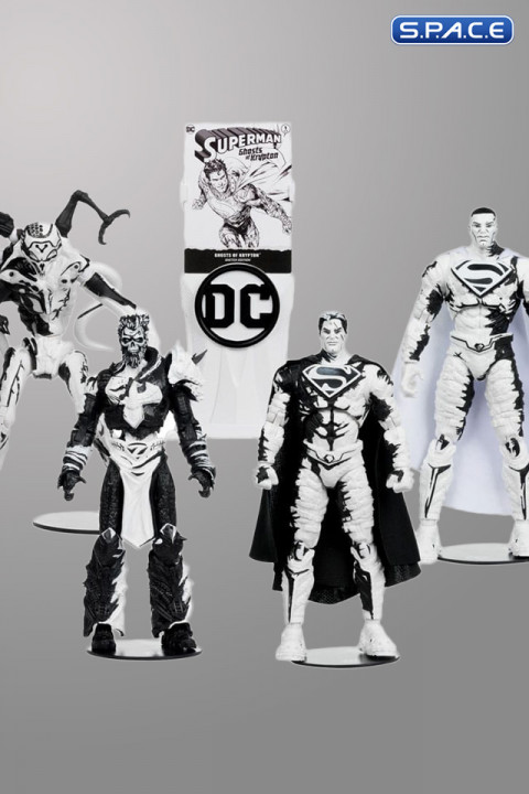 Ghosts of Krypton Page Punchers Gold Label Collection 4-Pack - Sketch Edition (DC Multiverse)