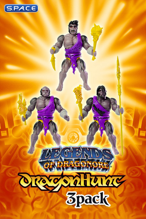 Brukteror Cave Men Tribe - Savage Grunts Army 3-Pack (Legends of Dragonore)