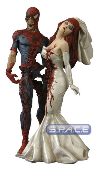 Zombie Spider-Man & Mary Jane Statue (Marvel Milestones)