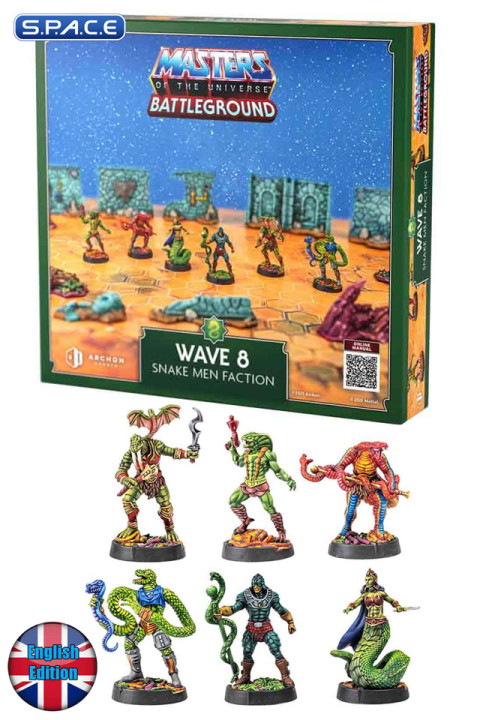 Battleground Board Game Expansion Pack Wave 8 Snake Men - English Version (Masters of the Universe)