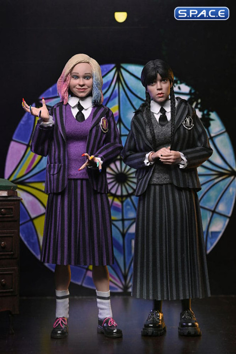 Wednesday Addams & Enid Figural Dolls 2-Pack (Wednesday)