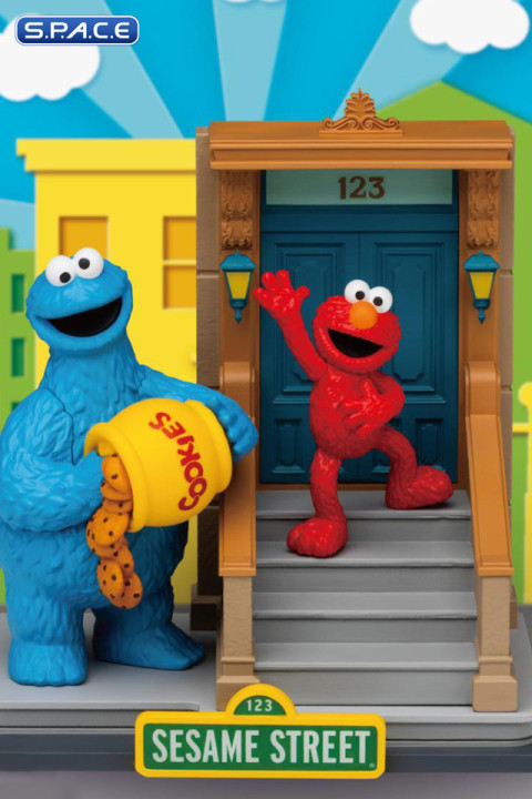 Elmo & Cookie Monster Diorama Stage 176 (Sesame Street)