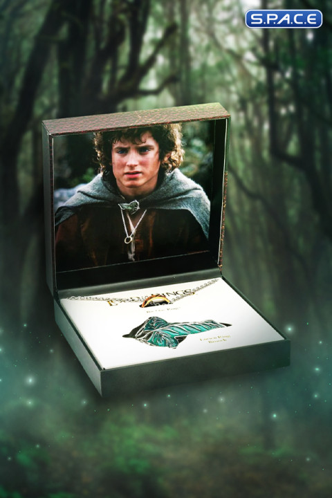 Frodos Elven Brooch & The One Ring with Necklace (Lord of the Rings)