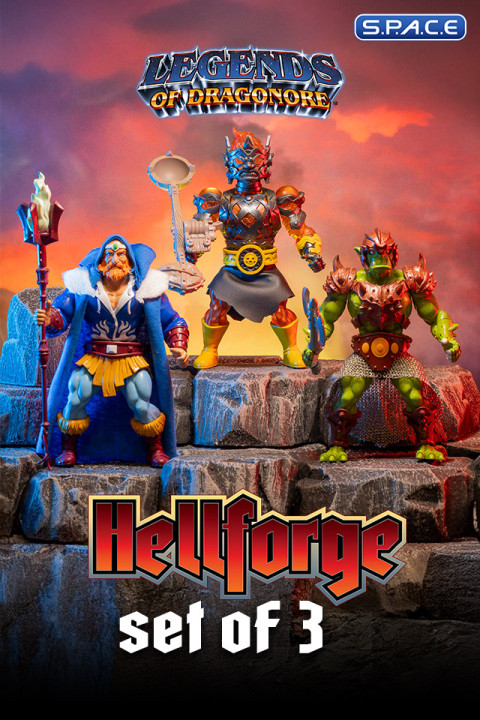 Complete Set of 3: Legends of Dragonore Wave 3 - Hellforge