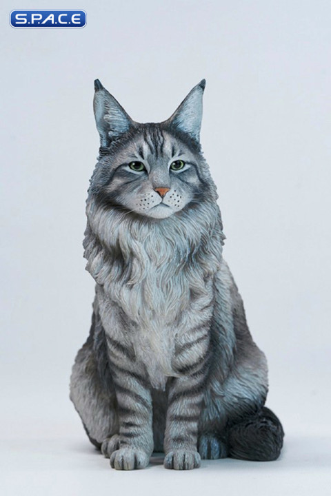 Sitting upright Maine Coon Statue - Version B