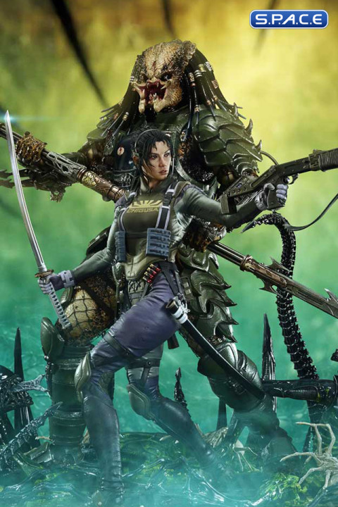 1/4 Scale Machiko & Broken Tusk Predator Ultimate Premium Masterline Statue - Deluxe Bonus Version (Alien vs. Predator)
