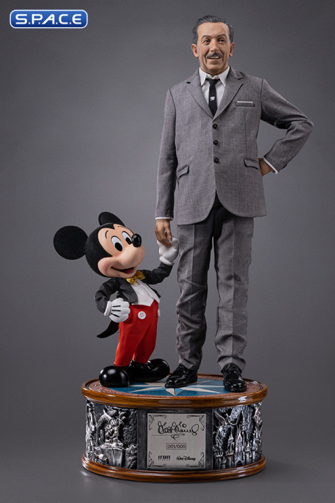1/4 Scale Walt Disney & Mickey Mouse Deluxe Legacy Replica Statue (Disney)