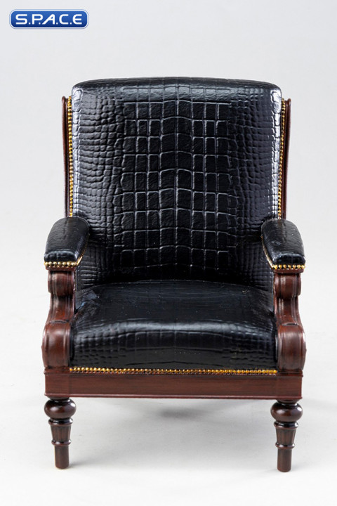 1/12 Scale Black Croc Gentleman Armchair