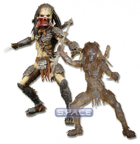 Set of 2: Open Mouth & Stealth Predator (Alien vs. Predator Requiem Series 3)