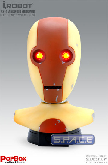 1:2 Scale NS-4 Android brown Head Replica (I, Robot)