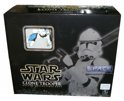 Star Wars Blue Clone Trooper Deluxe Collectible Bust 10204