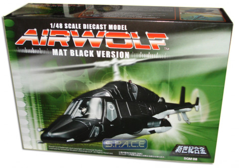 1/48 Scale Die Cast Airwolf - Mat Black Version