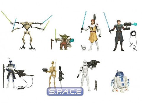 8er Komplettsatz : Clone Wars Wave 1 (Star Wars)