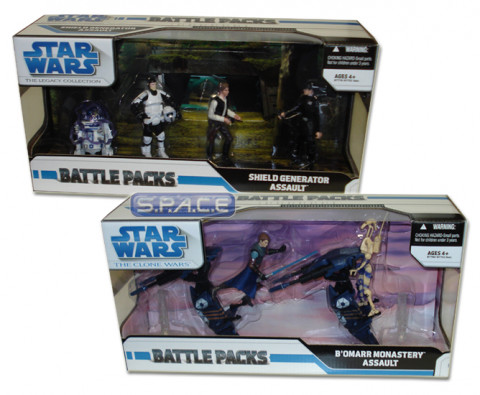 Set of 2 : Assault on the Shield G. & BOmarr Mona. Battle Pack