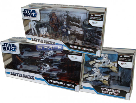 Set of 3 : Battle Packs Wave 3 (Star Wars Legacy Collection)