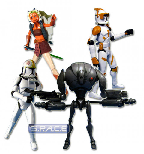 4er Komplettsatz : Clone Wars Wave 2 (Star Wars)