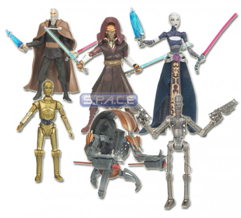 Complete Set of 6 : Clone Wars Wave 3 (Star Wars)