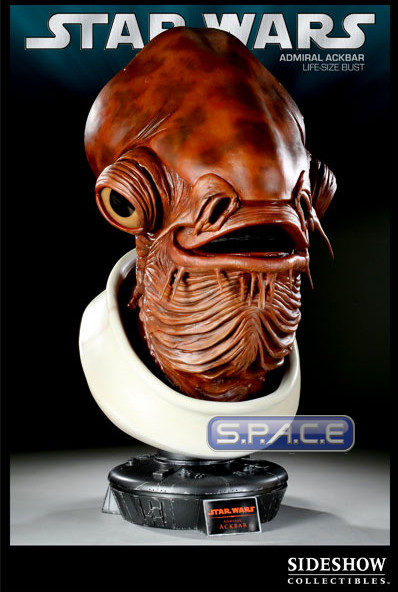 1:1 Admiral Ackbar Life-Size Bust (Star Wars)