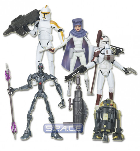 Complete Set of 5 : Clone Wars Wave 4 (Star Wars)